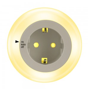 Factory For China Round Auto ON/OFF Plug Photocell Sensor LED Night Light