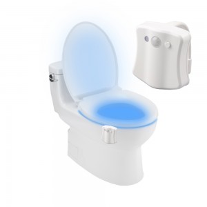 Quoted price for China Toilet Night Light Motion Activated LED Light 8 Colors Changing Toilet Bowl Nightlight for Bathroom