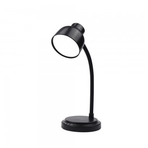 China New Design China Folding Eye Protection LED Desk Lamp with Wireless Desktop Charger and Wireless Speaker