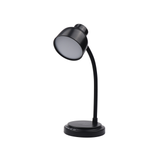 China New Design China Folding Eye Protection LED Desk Lamp with Wireless Desktop Charger and Wireless Speaker