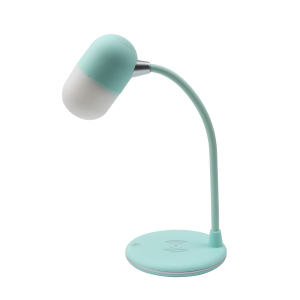 Reasonable price China Table Lamp with Wireless Charger bedroom Desk Touch Dimming Night Light with Blue Speaker