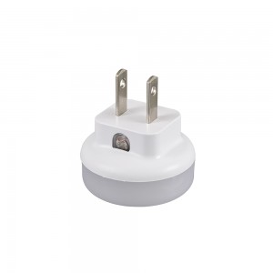 Reliable Supplier China 2 Round US Plug in Round LED Night Light with Photocell Sensor